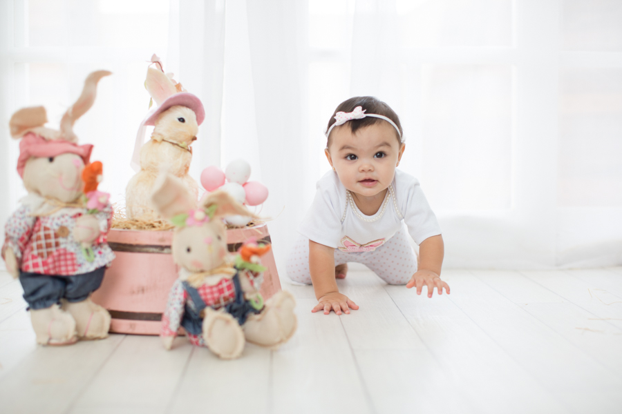 ensaio de bebe de páscoa