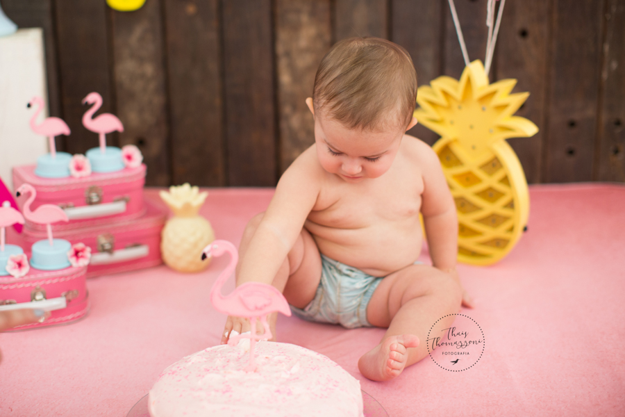 cake smash tropical
