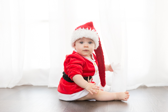 ensaio de bebe de natal