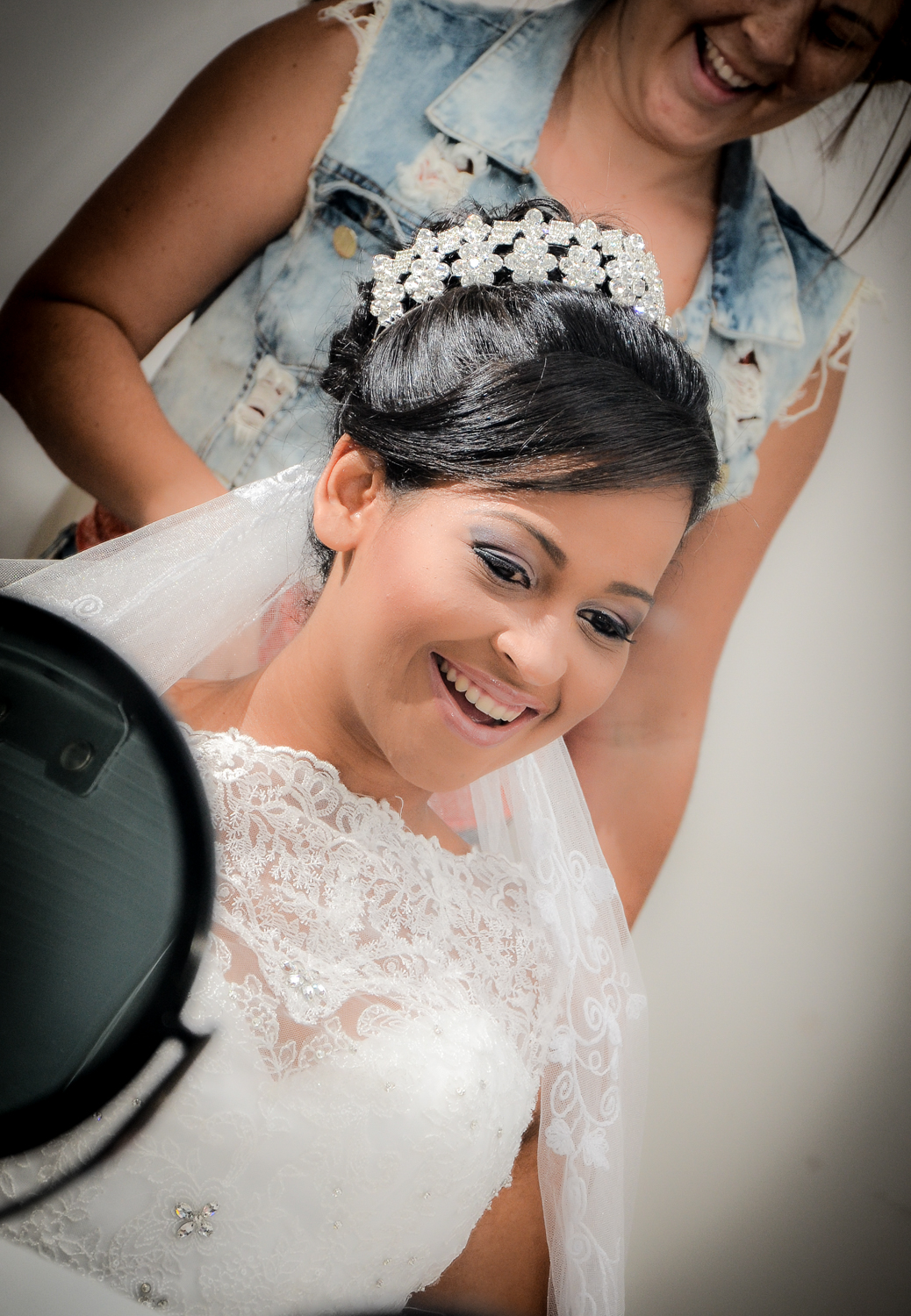 Noiva preparando para o casamento