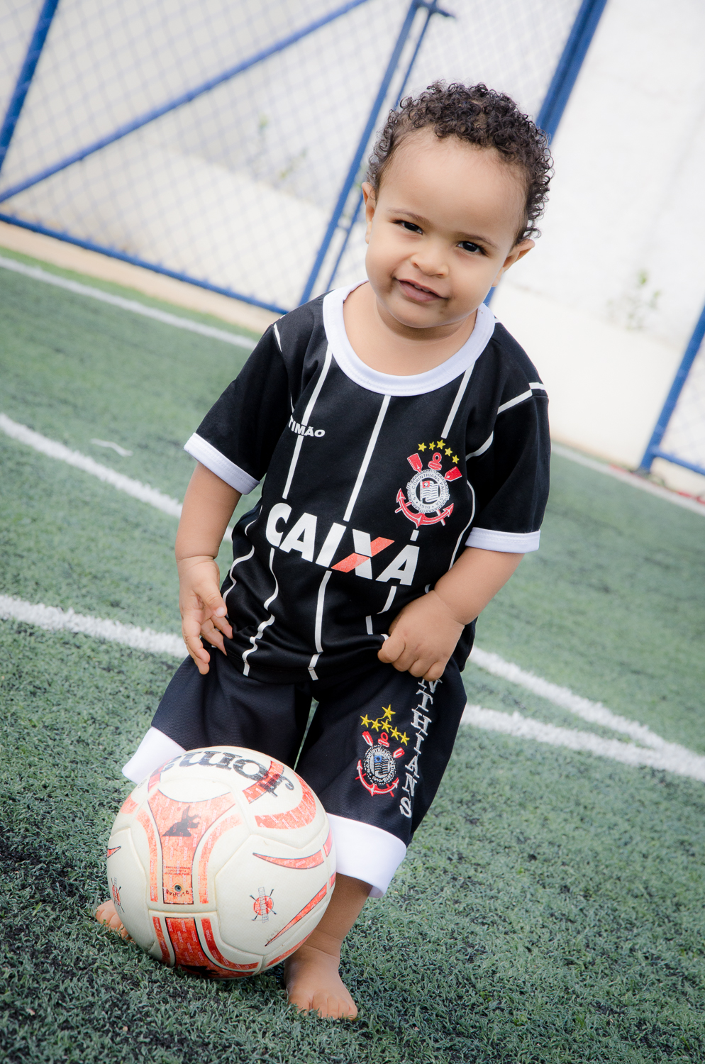 Breno batendo um bolão