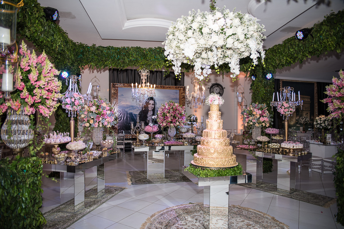 decoracao linda 15 anos