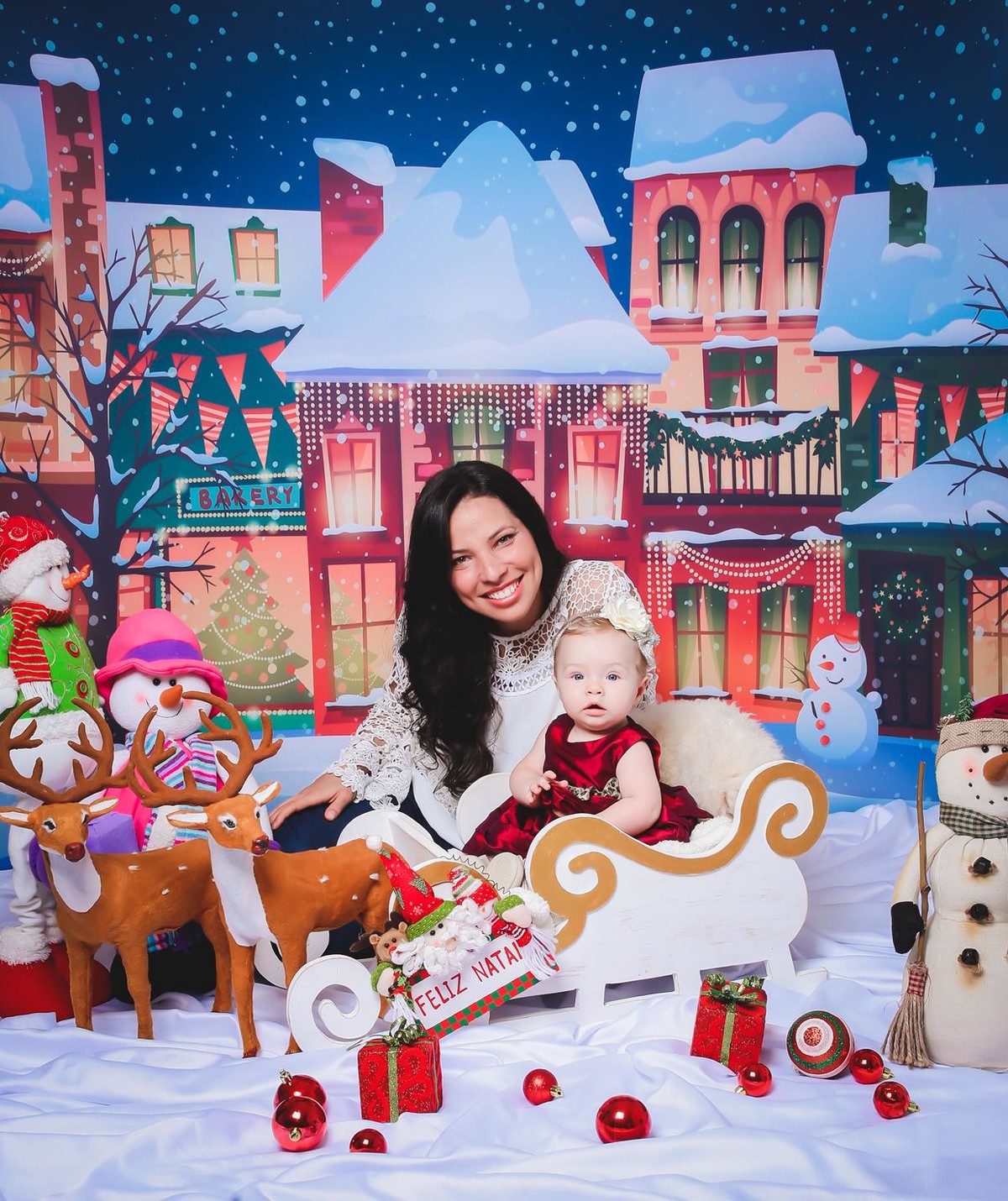 Fotos lindas de Natal mãe e filha