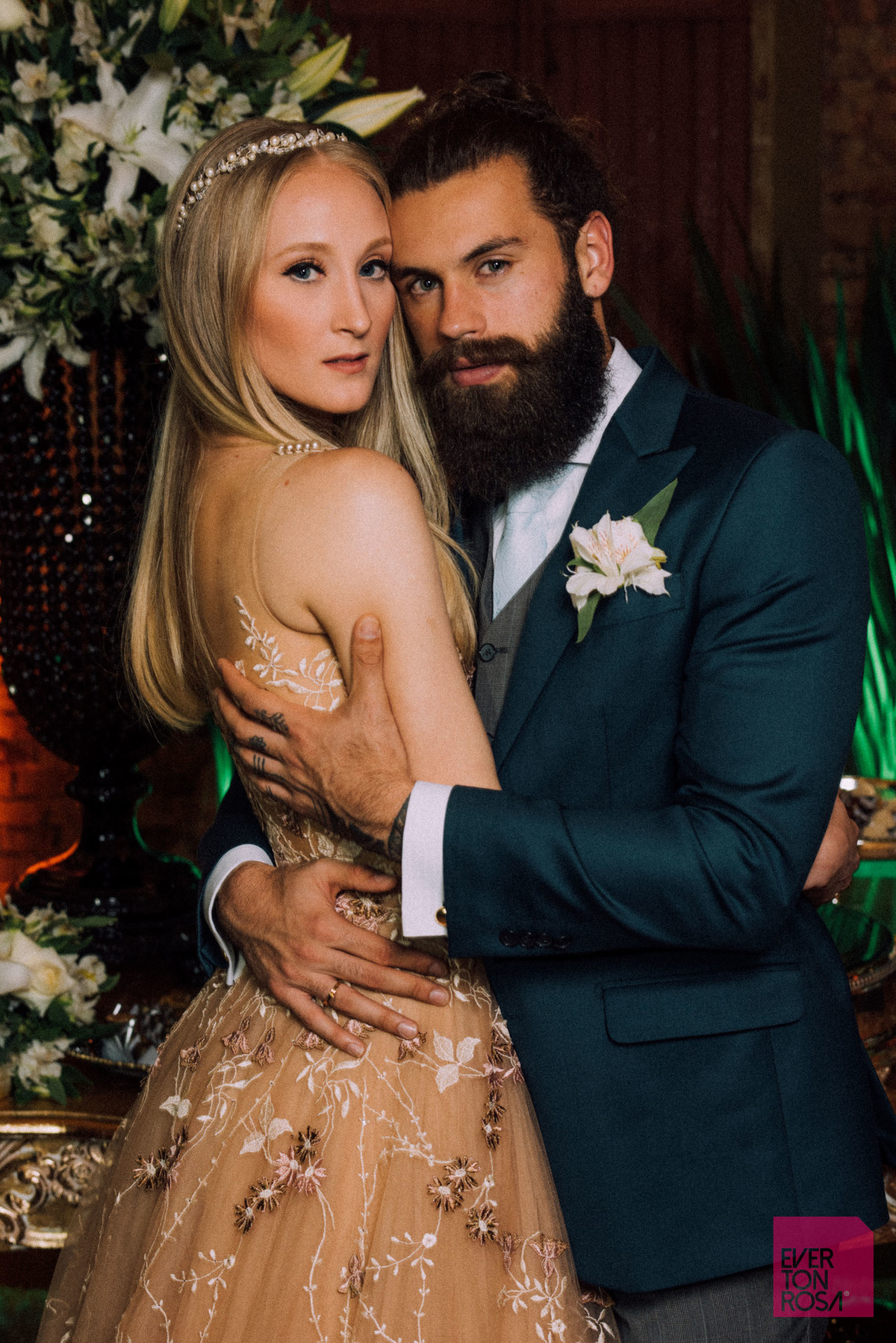ensaio casal vestido nude