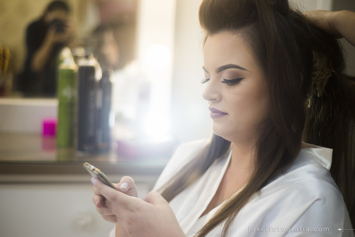 dia da noiva em curitiba em local tranquilo para fazer cabelo e maquiagem