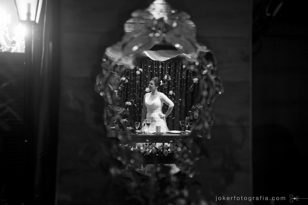 usando espelhos na decoração do casamento