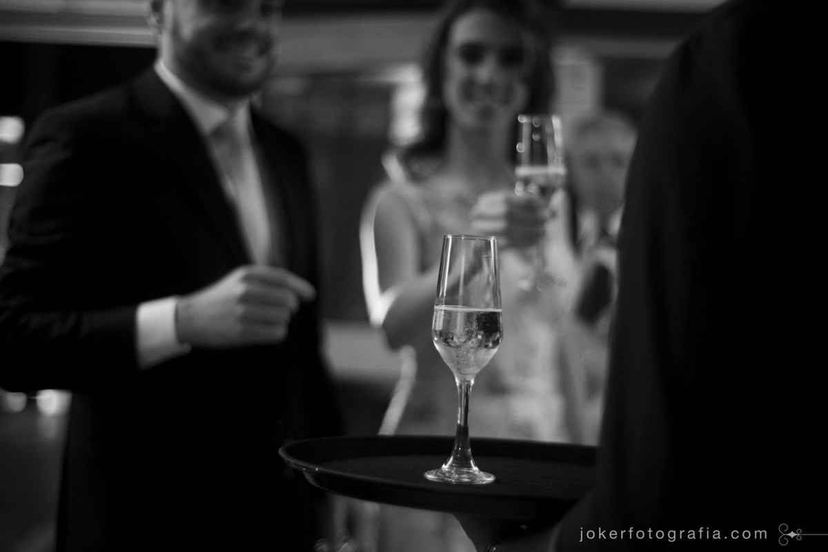 brinde dos noivos no dia do casamento