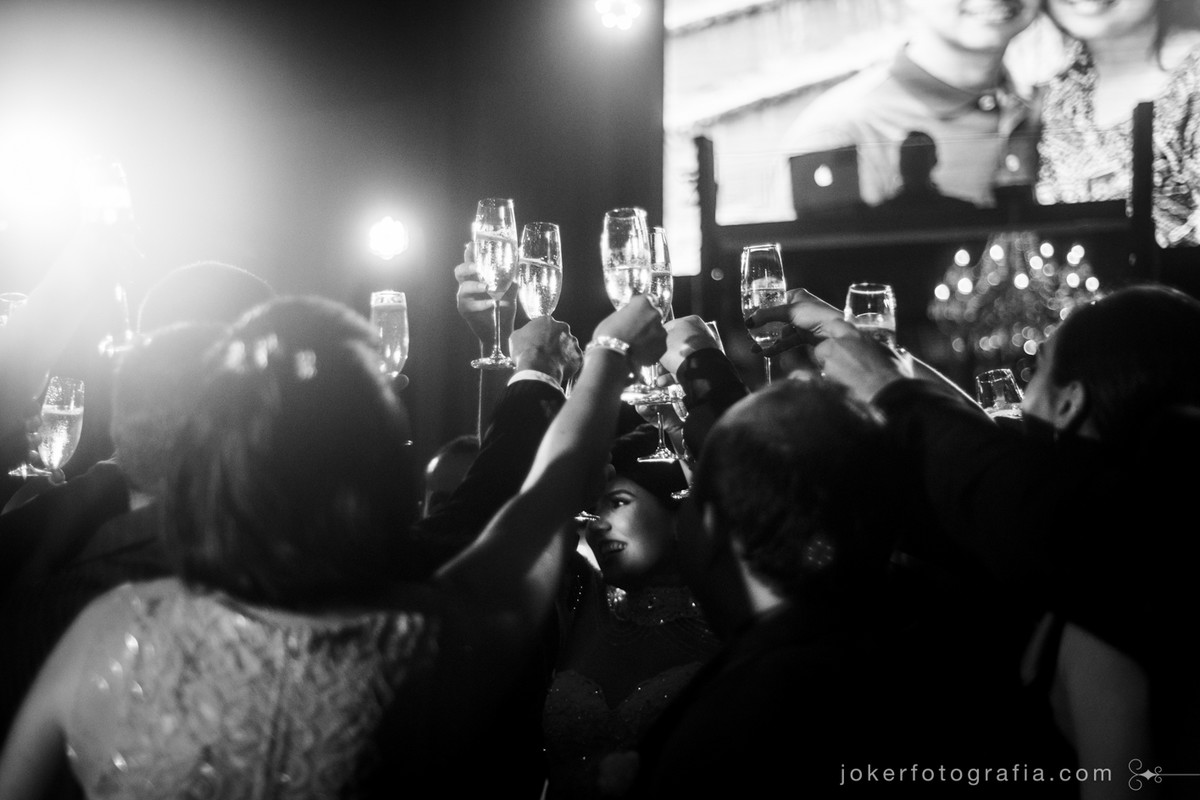 fotojornalismo no brinde de casamento