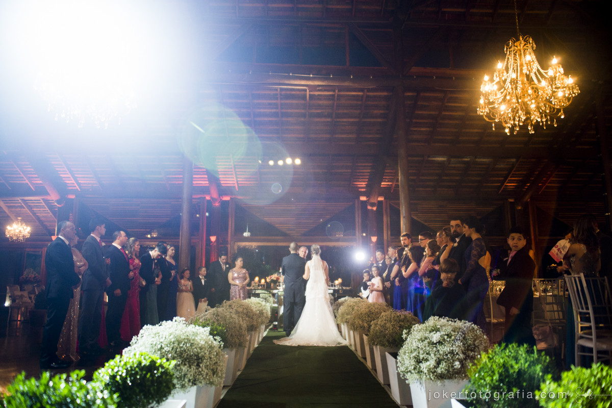 cerimônia de casamento no santa mônica clube de campo no salão CTB