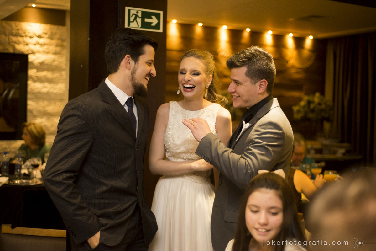 padrinhos dos noivos na festa de casamento
