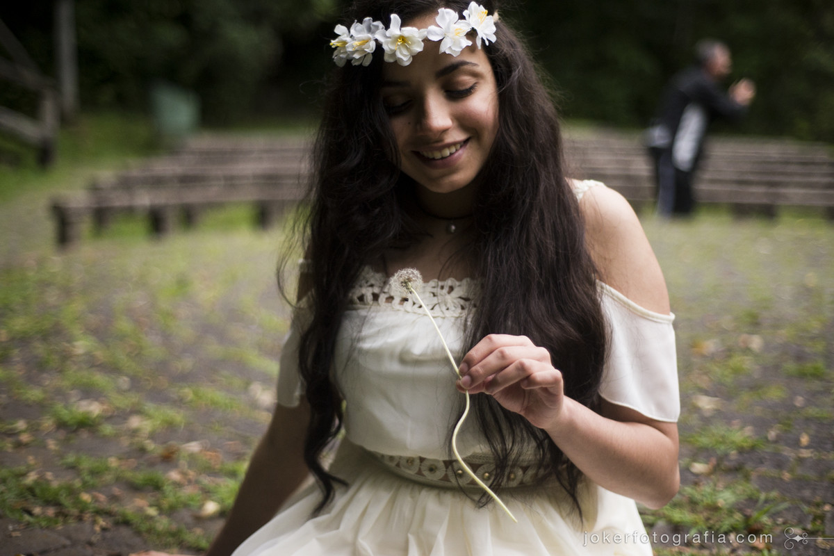 ensaio de 15 anos com inspiração hippie boho