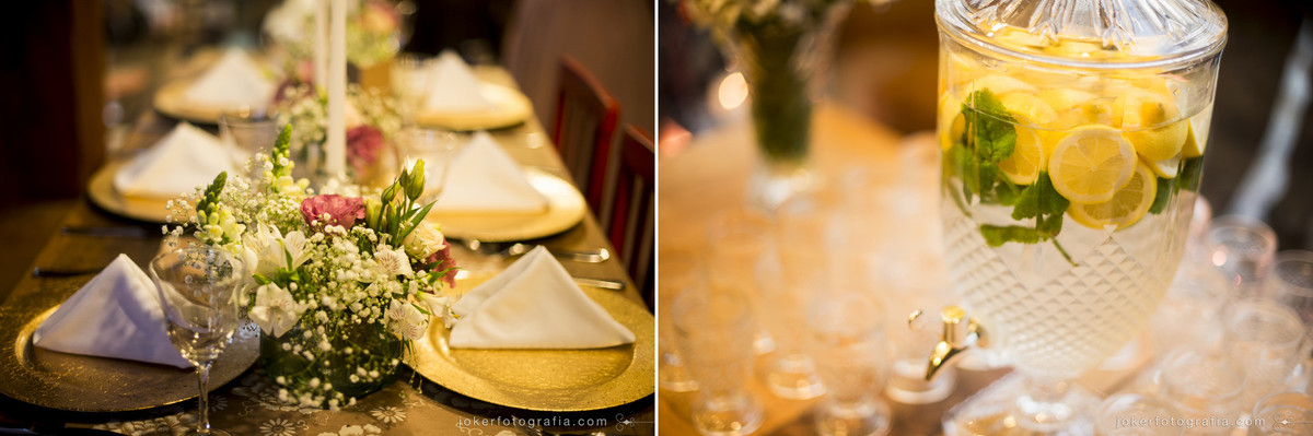 mesa de jantar para o casamento