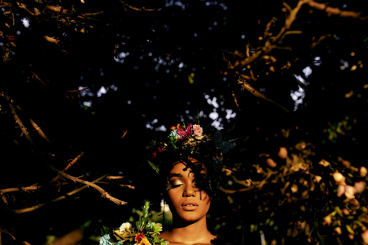 deusa ninfa floresta fotos femininas negra beleza rainha princesa fotografia ale queiroz