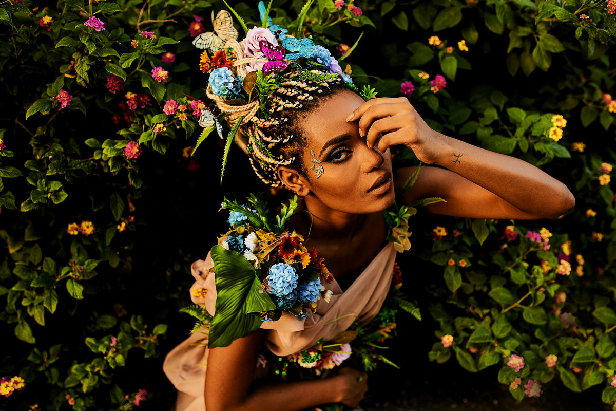 deusa ninfa floresta fotos femininas negra beleza rainha princesa fotografia ale queiroz