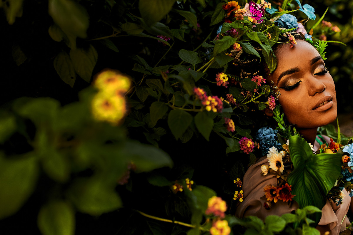 deusa ninfa floresta fotos femininas negra beleza rainha princesa fotografia ale queiroz