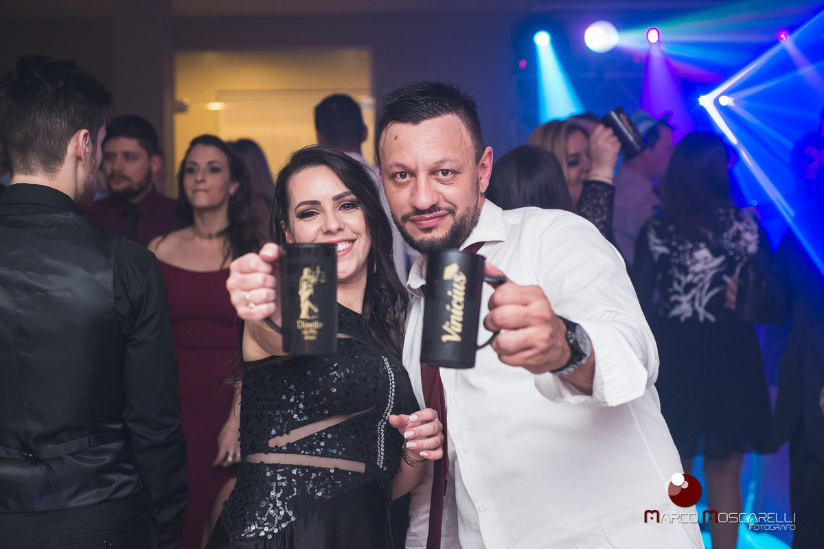 Detalhes do baile de formatura na recepção dos formandos em direito. Foto por Marco Moscarelli