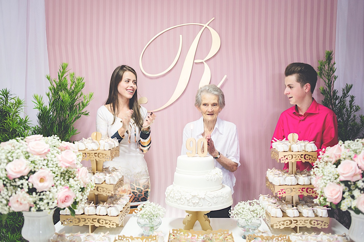 aniversário - 90 anos - dona rosa - sociedade guarani - são bento do sul - chroma fotografia