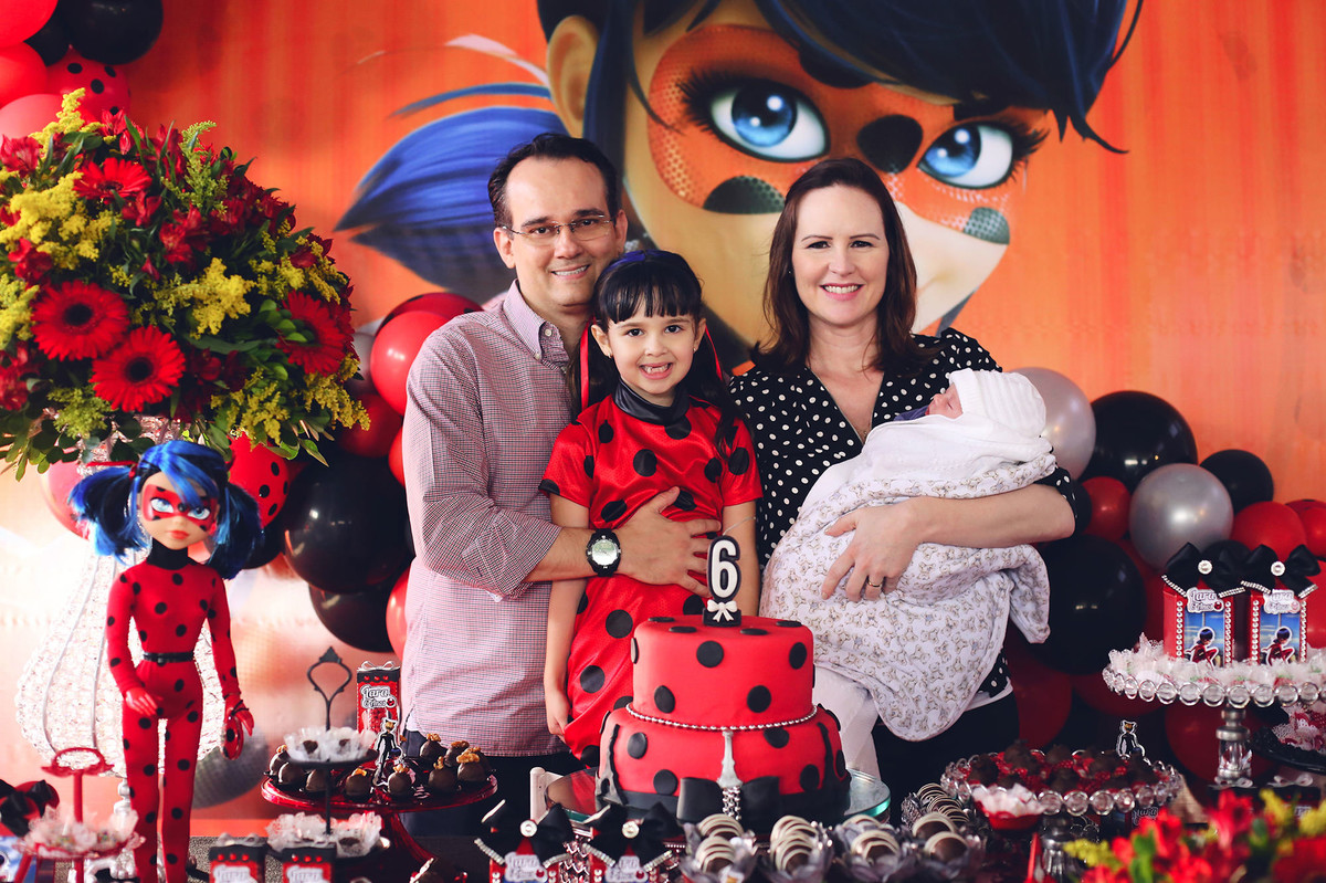 Aniversário - Lara 6 anos - Jaraguá do Sul - Chroma Fotografia - Tema Ladybug