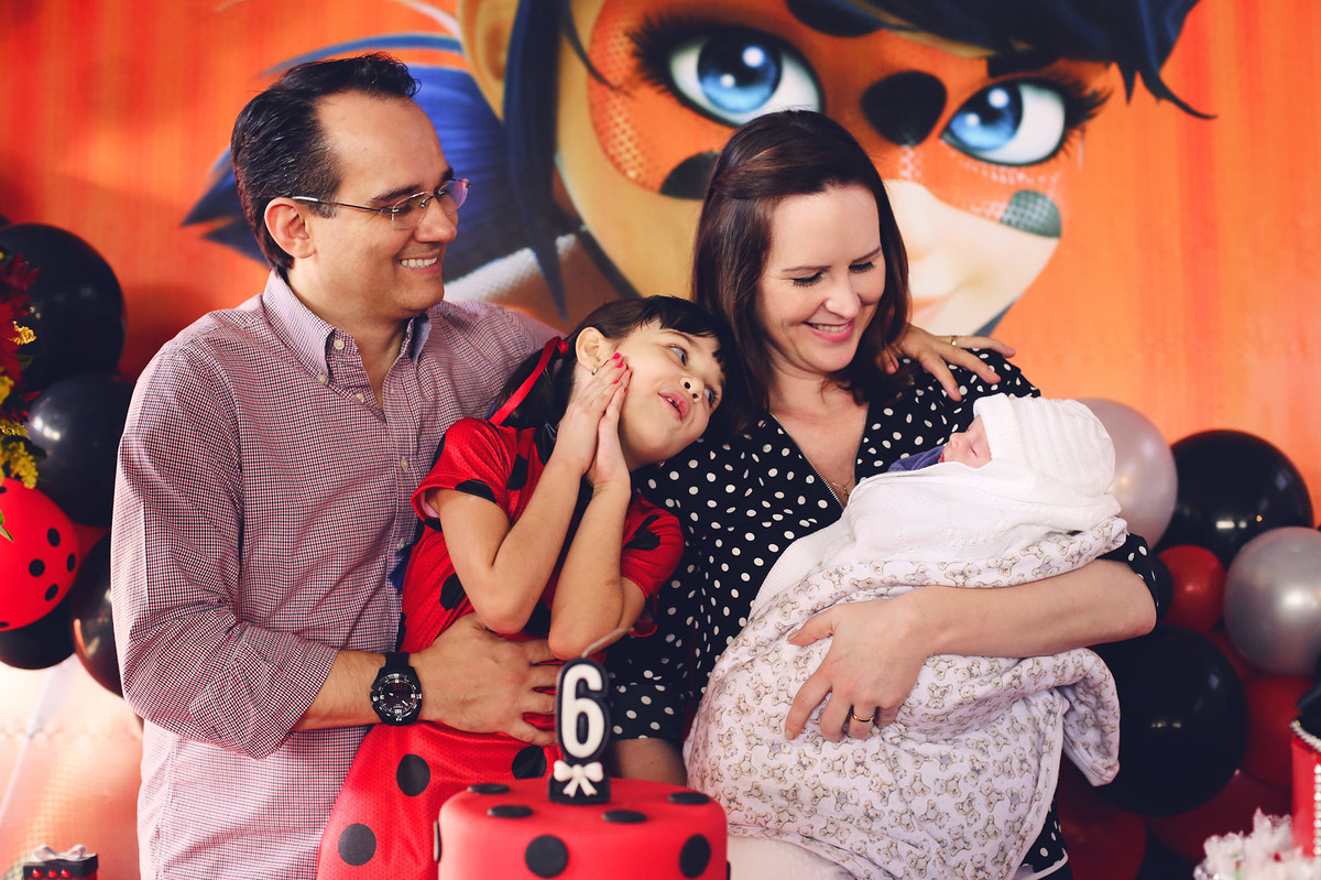 Aniversário - Lara 6 anos - Jaraguá do Sul - Chroma Fotografia - Tema Ladybug