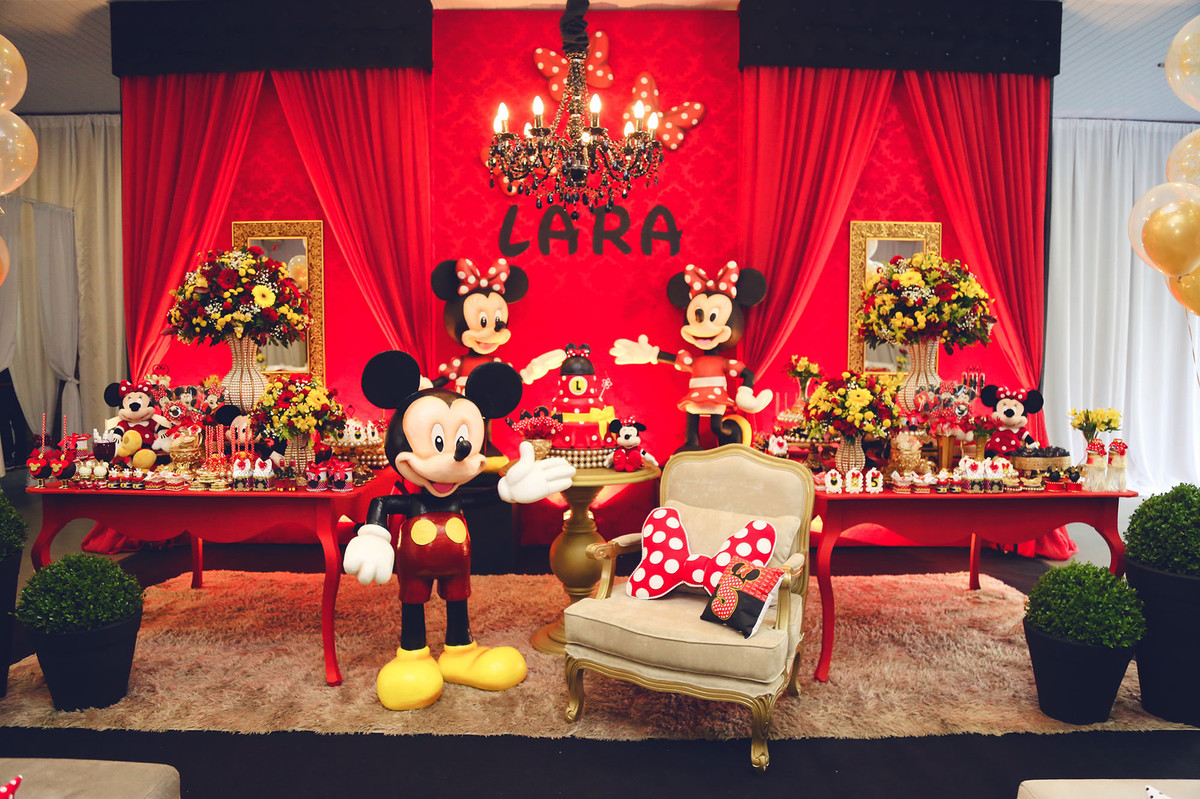 chroma - chroma fotografia - jaraguá do sul - Espaço Giacomini - Aniversário - Lara 5 Anos - Tema Mickey