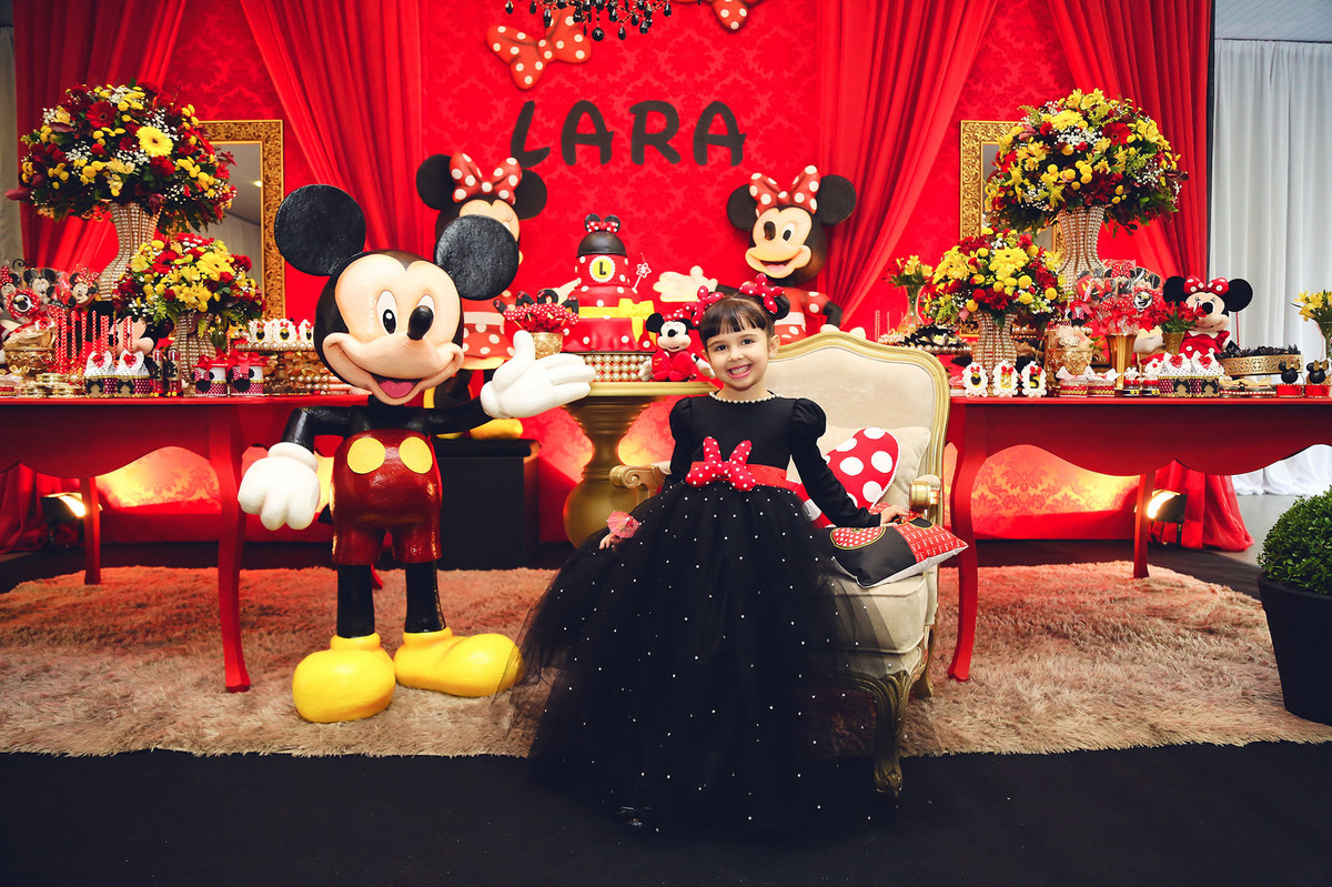 chroma - chroma fotografia - jaraguá do sul - Espaço Giacomini - Aniversário - Lara 5 Anos - Tema Mickey