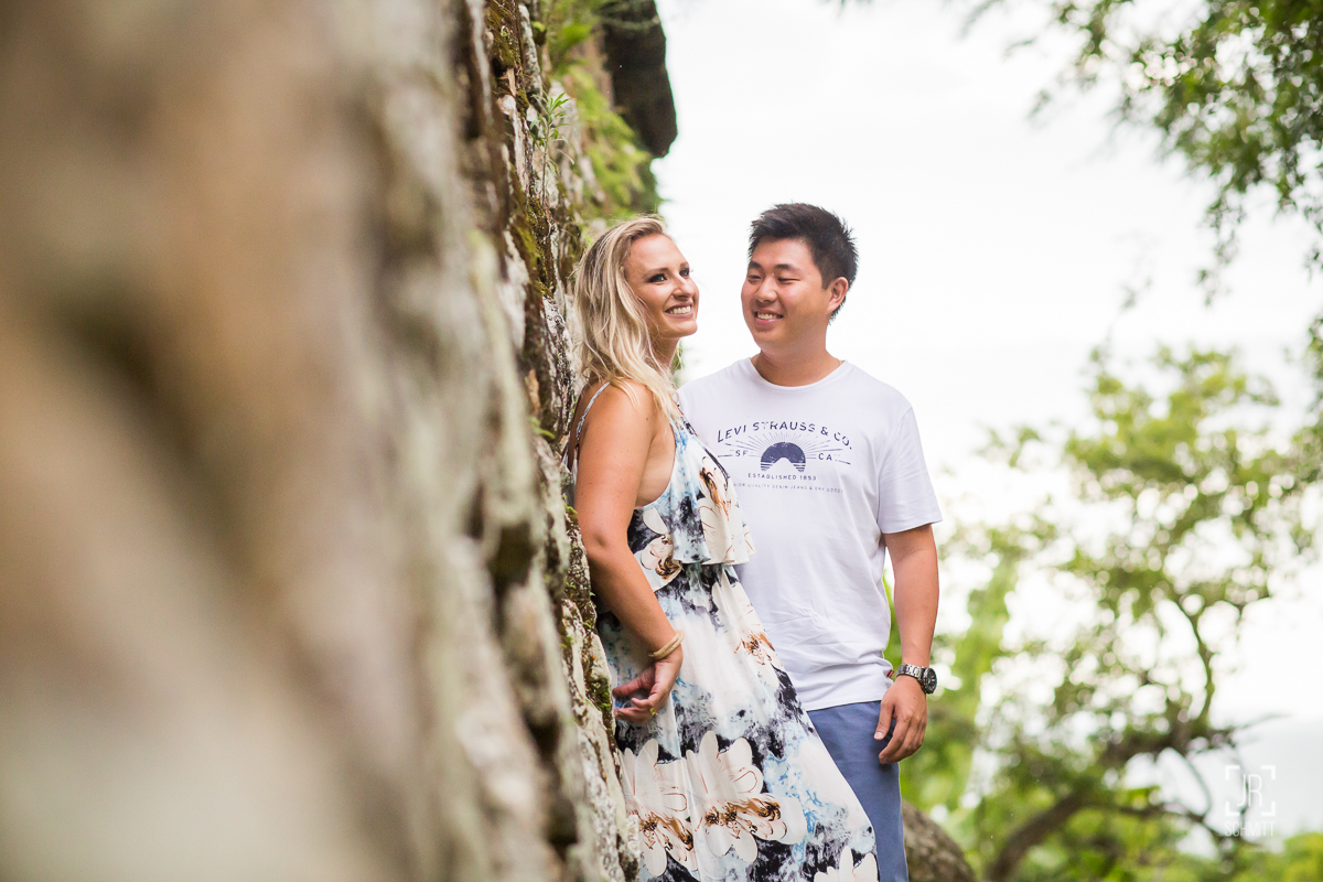 Casal na Fortaleza de São José - Florianópolis
