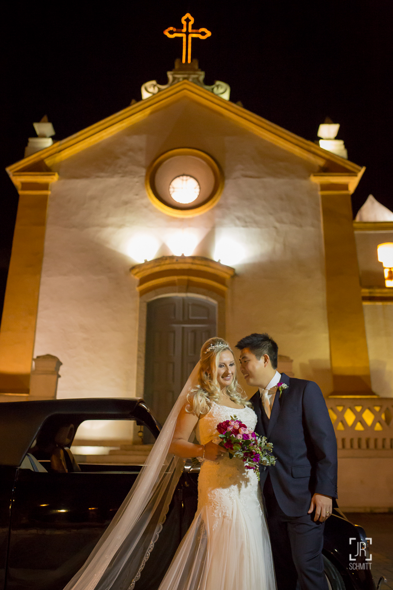 noivos com fusca em santo antonio de lisboa