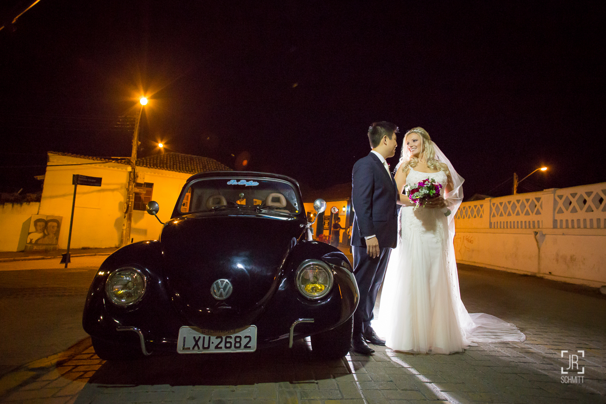 fusca conversível no casamento