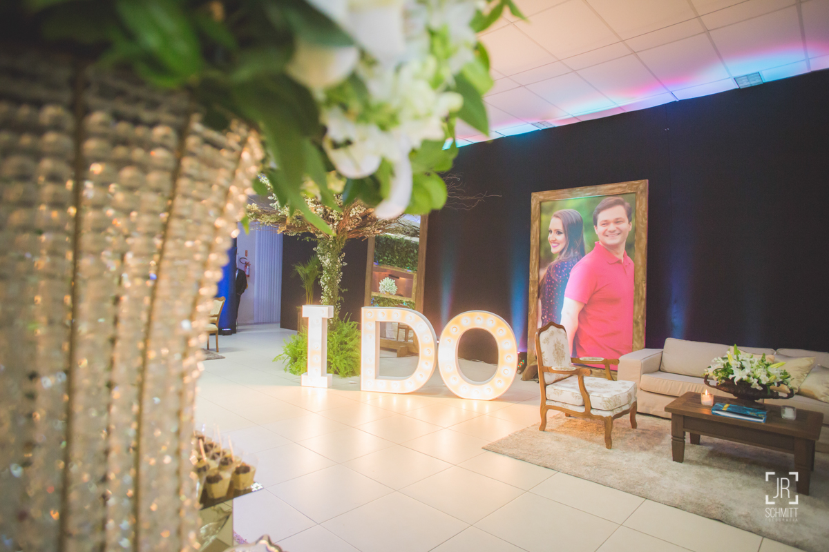 letras i dodecoração de casamento