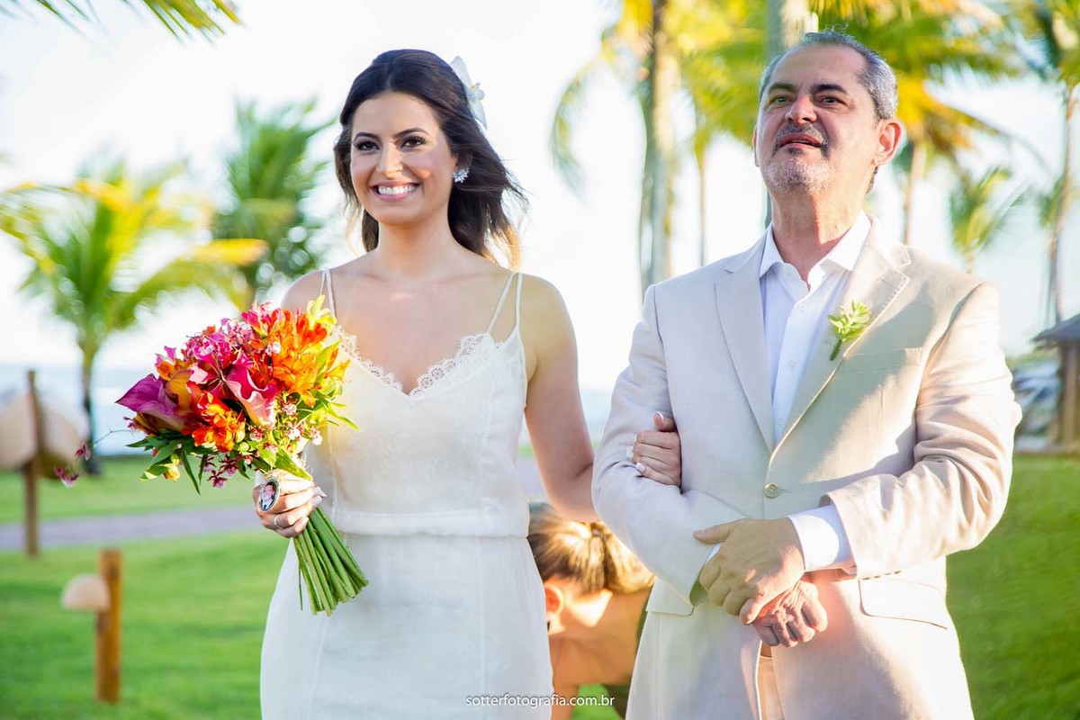 noiva e pai