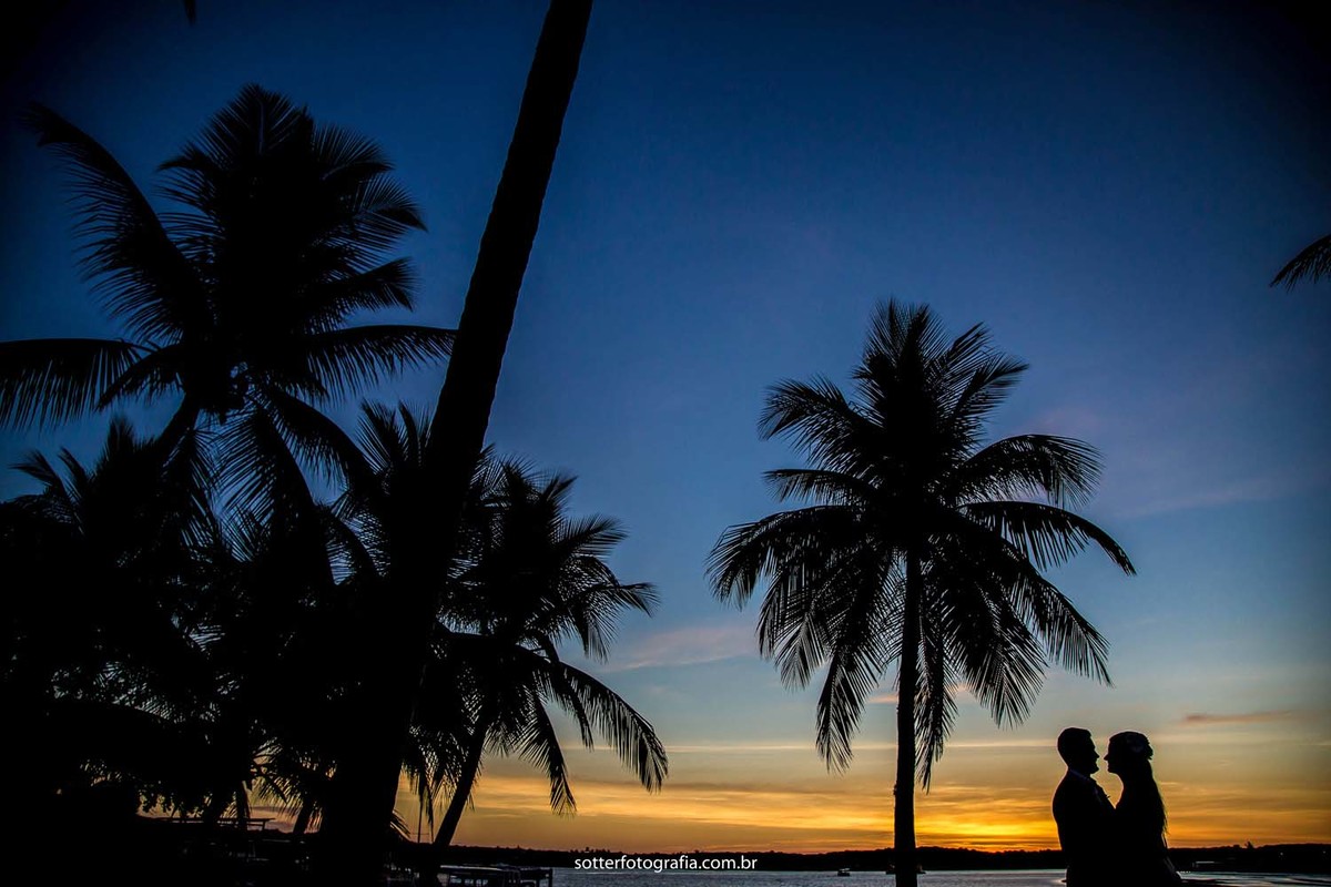 casamento por do sol