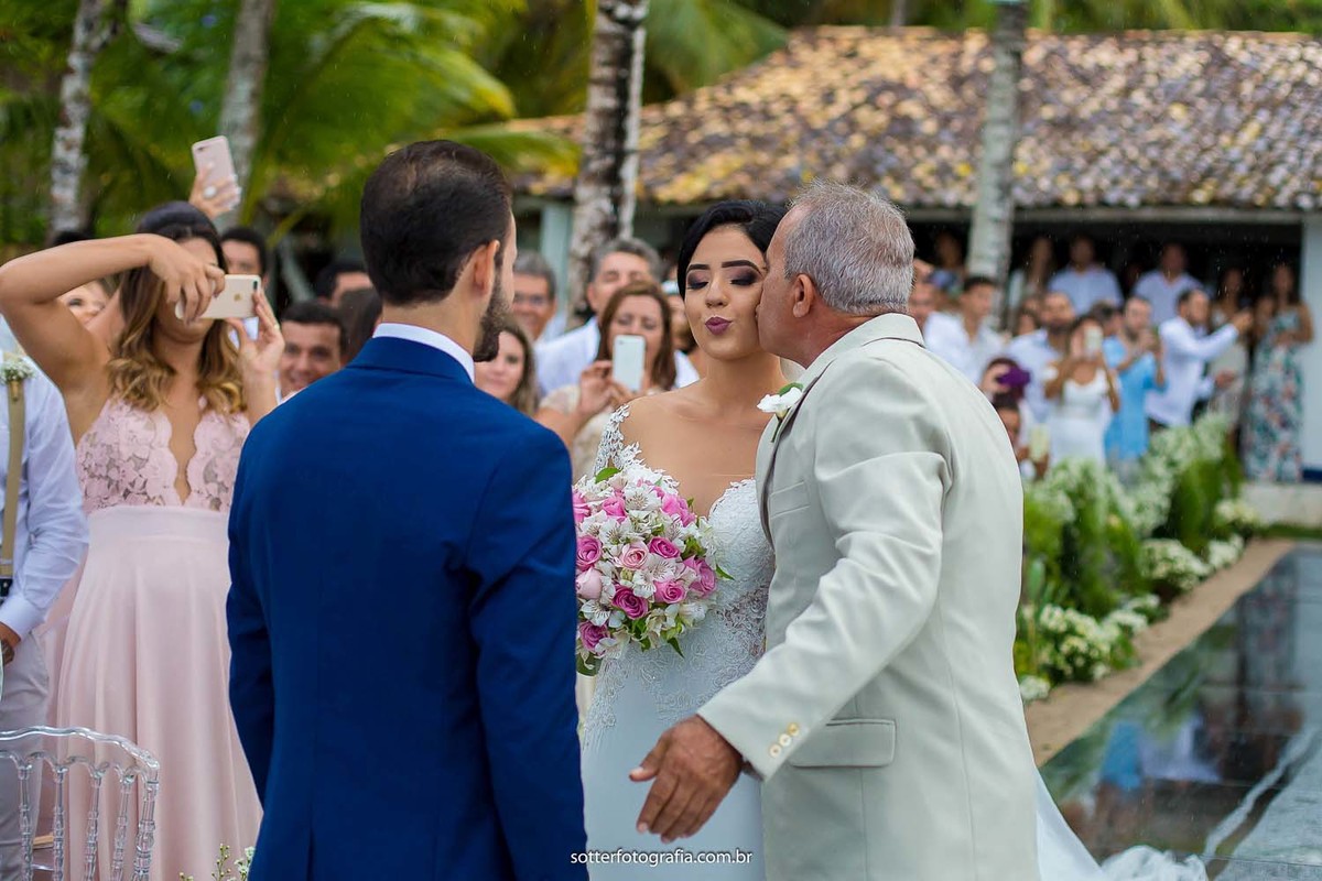 beijo de pai casamento trancoso fotografo sotter fotografia