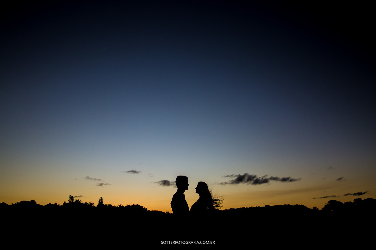 silhueta no por do sol, sotter fotografia, casamento