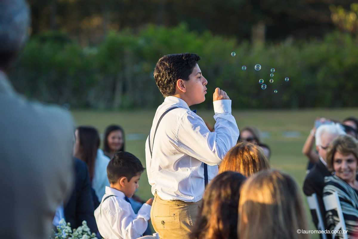 Os pajens do casamento da Ingrid e Raphael