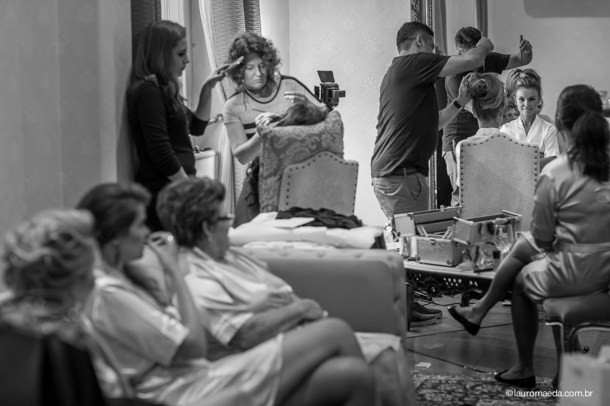 Making Of Camila com mãe avó e amigas