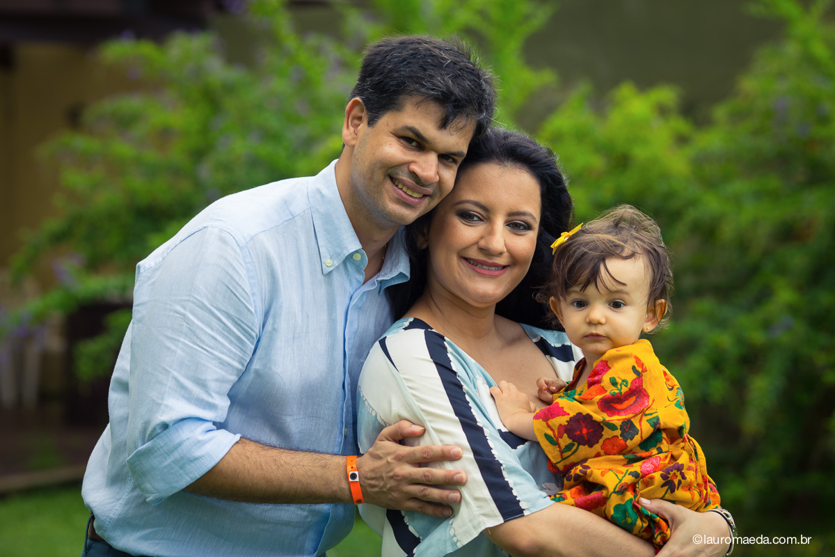 Retrato de família Nathalia, Tiago e Catarina