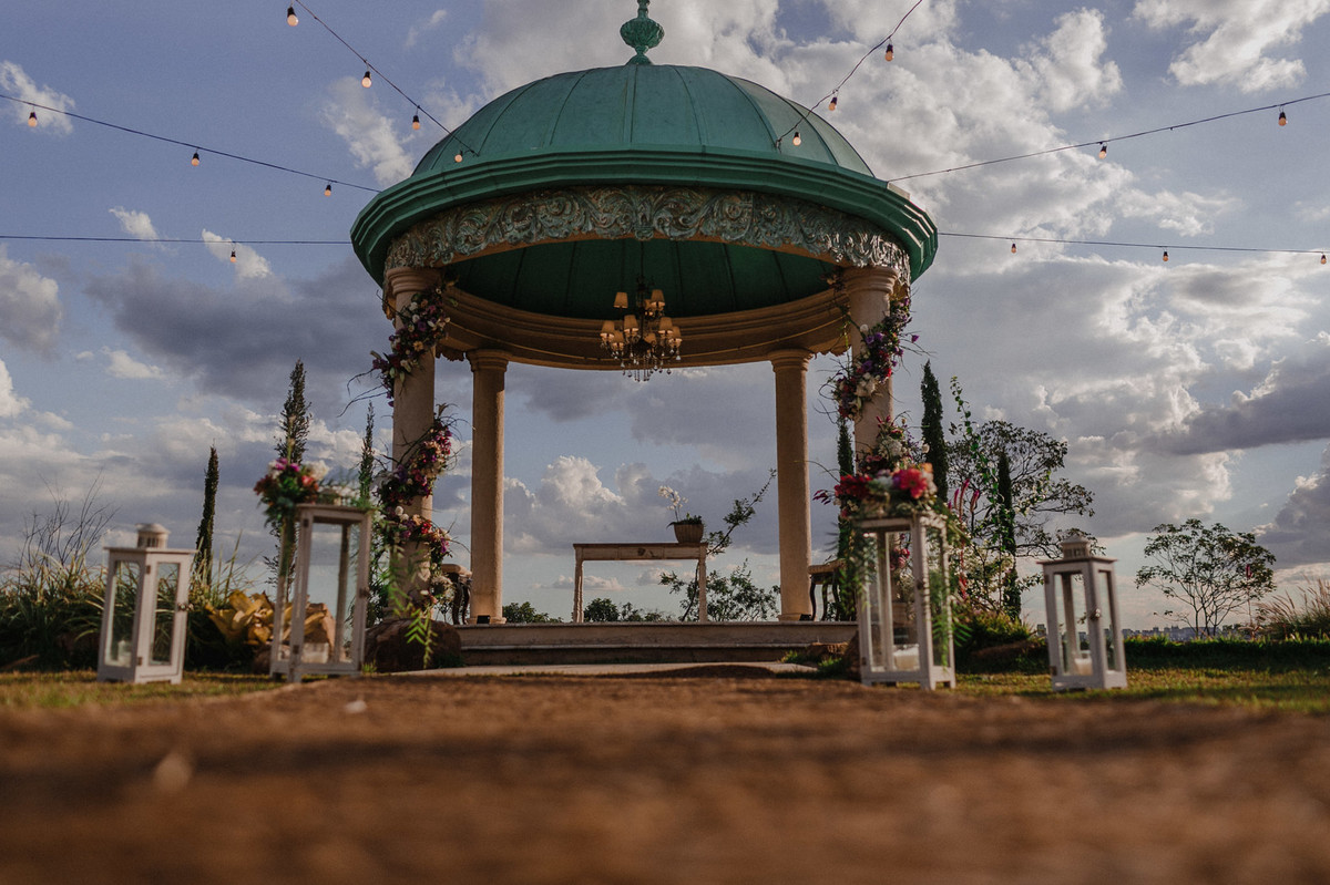 Cúpula do Villa Giardini. Foto pelo fotógrafo de casamento Gabriel Pelaquim.