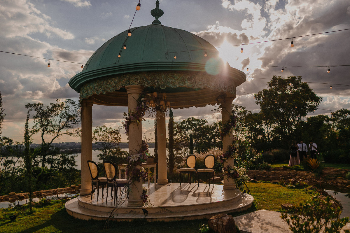 Cúpula do Villa Giardini. Foto pelo fotógrafo de casamento Gabriel Pelaquim.