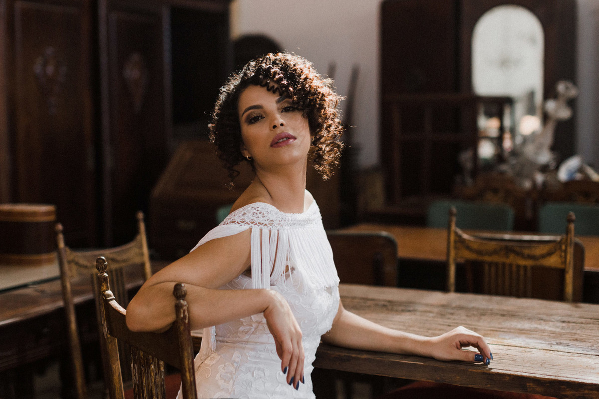 Noiva do editorial. Foto feita pelo fotógrafo de casamento Gabriel Pelaquim.