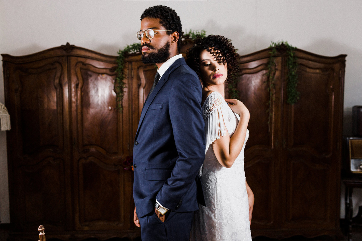 Noivos do editorial. Foto feita pelo fotógrafo de casamento Gabriel Pelaquim.