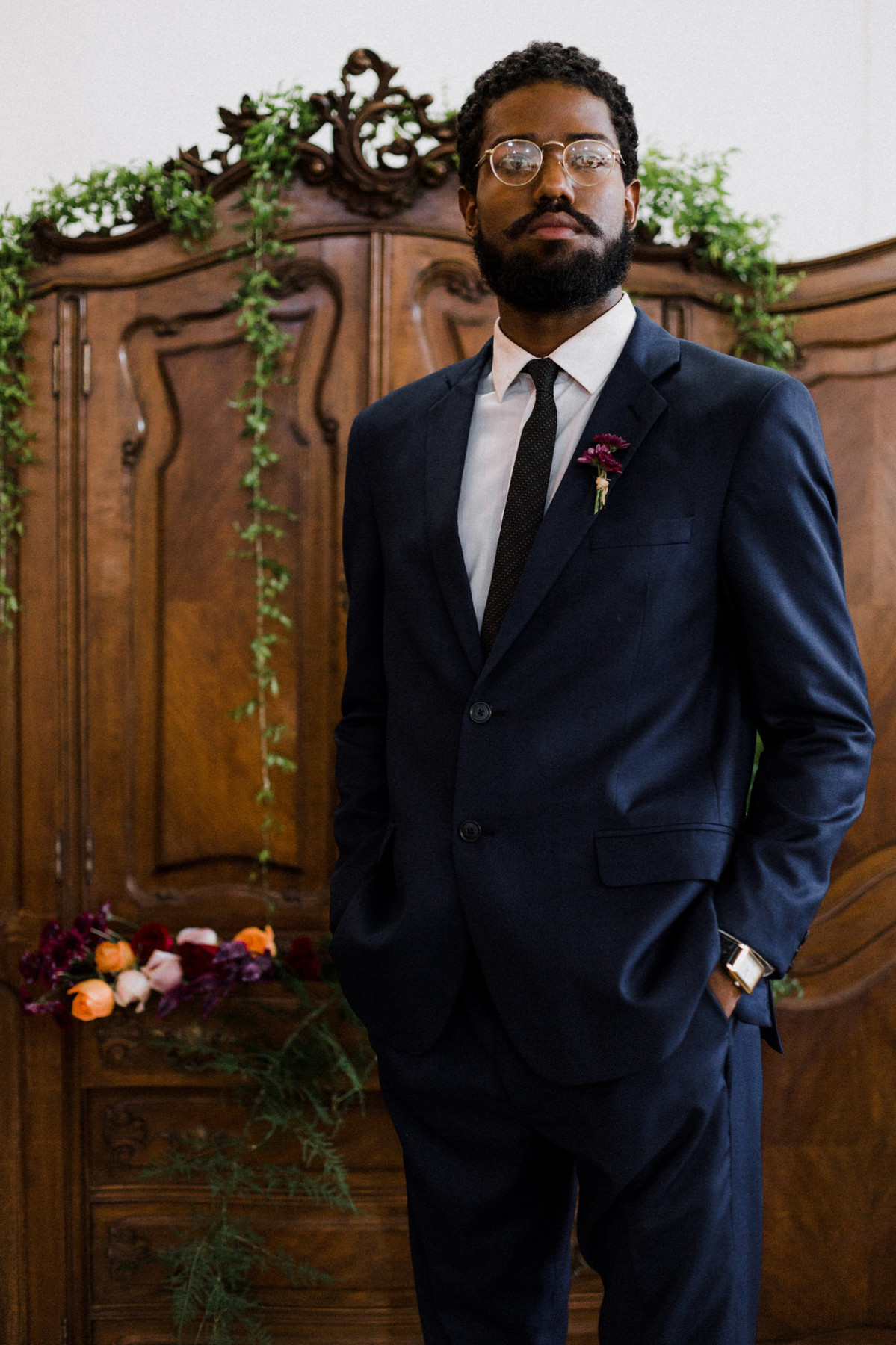 Noivo do editorial. Foto feita pelo fotógrafo de casamento Gabriel Pelaquim.