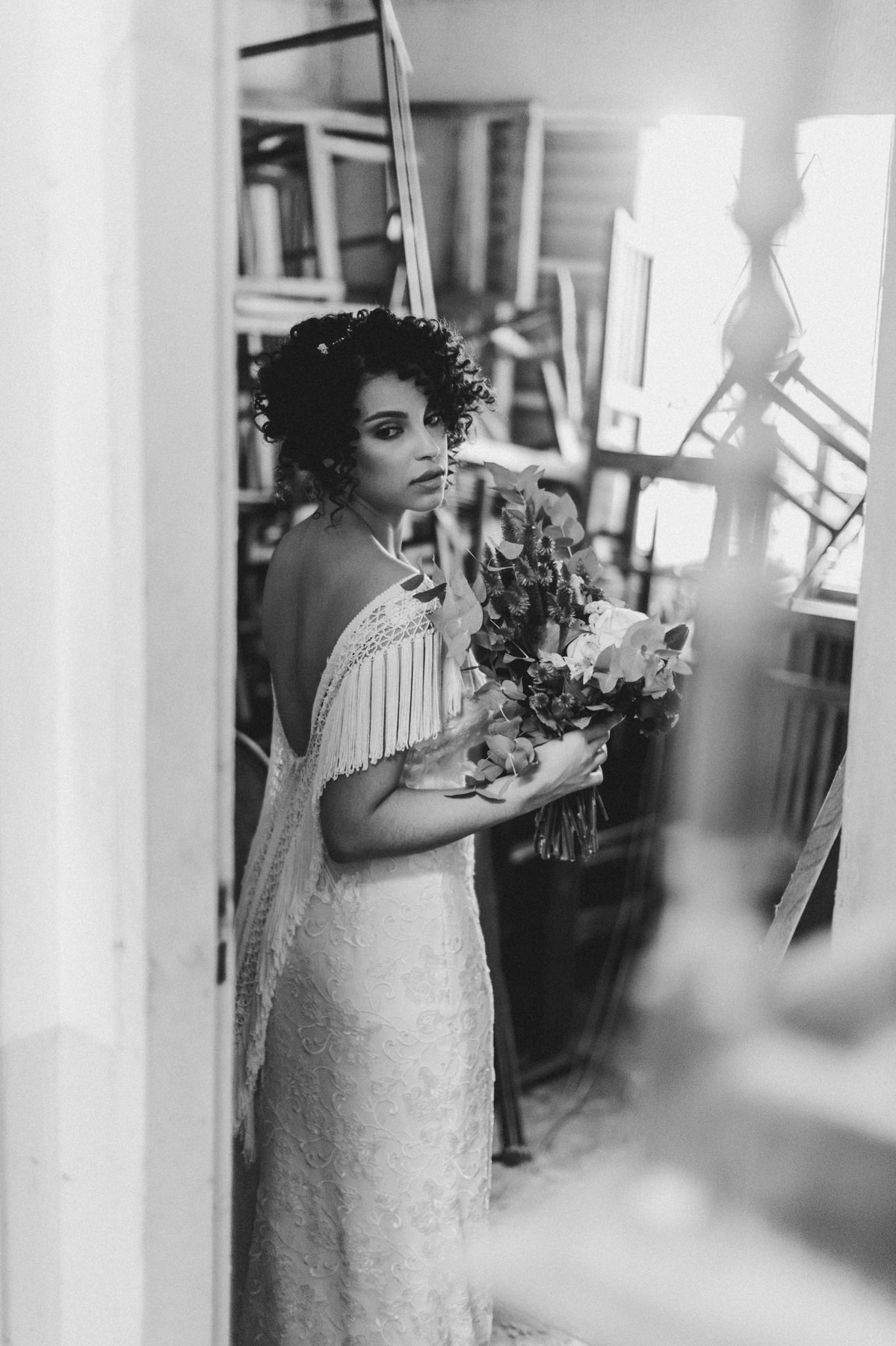 Noiva do editorial. Foto feita pelo fotógrafo de casamento Gabriel Pelaquim.