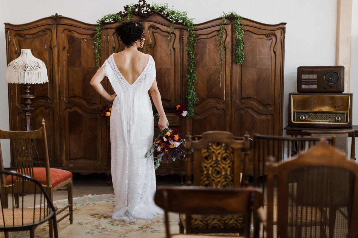 Noiva do editorial. Foto feita pelo fotógrafo de casamento Gabriel Pelaquim.