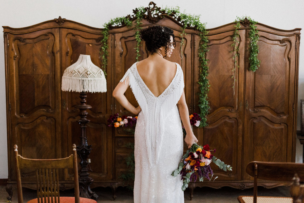 Noiva do editorial. Foto feita pelo fotógrafo de casamento Gabriel Pelaquim.