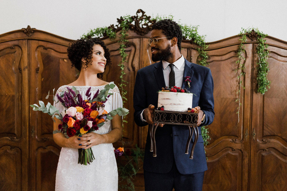 Noivos do editorial. Foto feita pelo fotógrafo de casamento Gabriel Pelaquim.