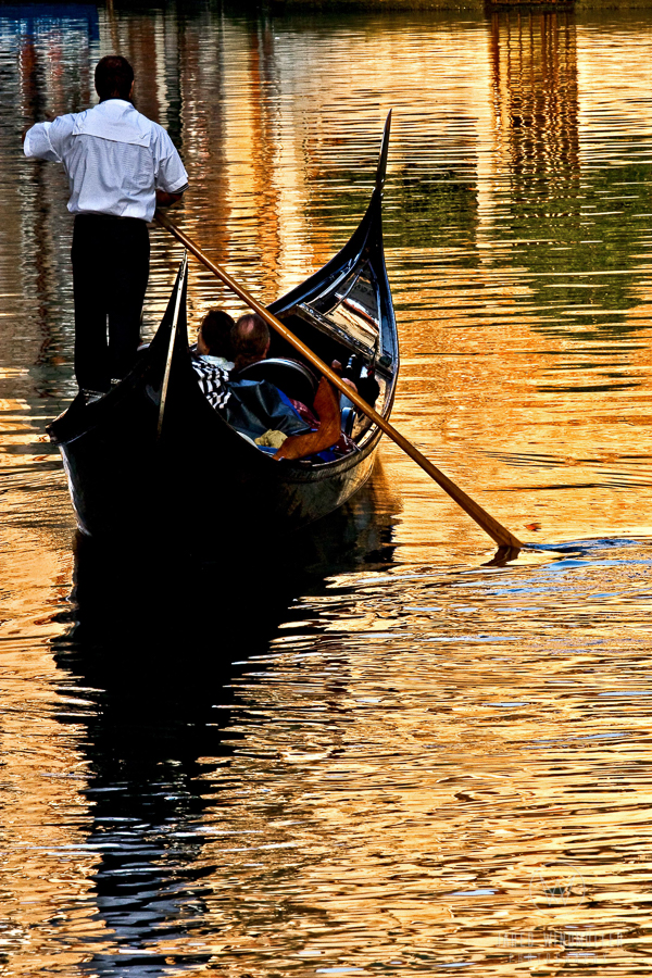 gondola in a sunshine