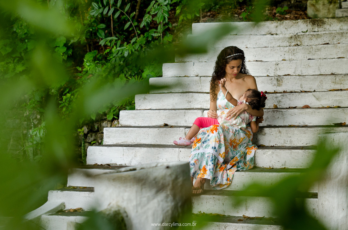 retrato de mae e filha na bica