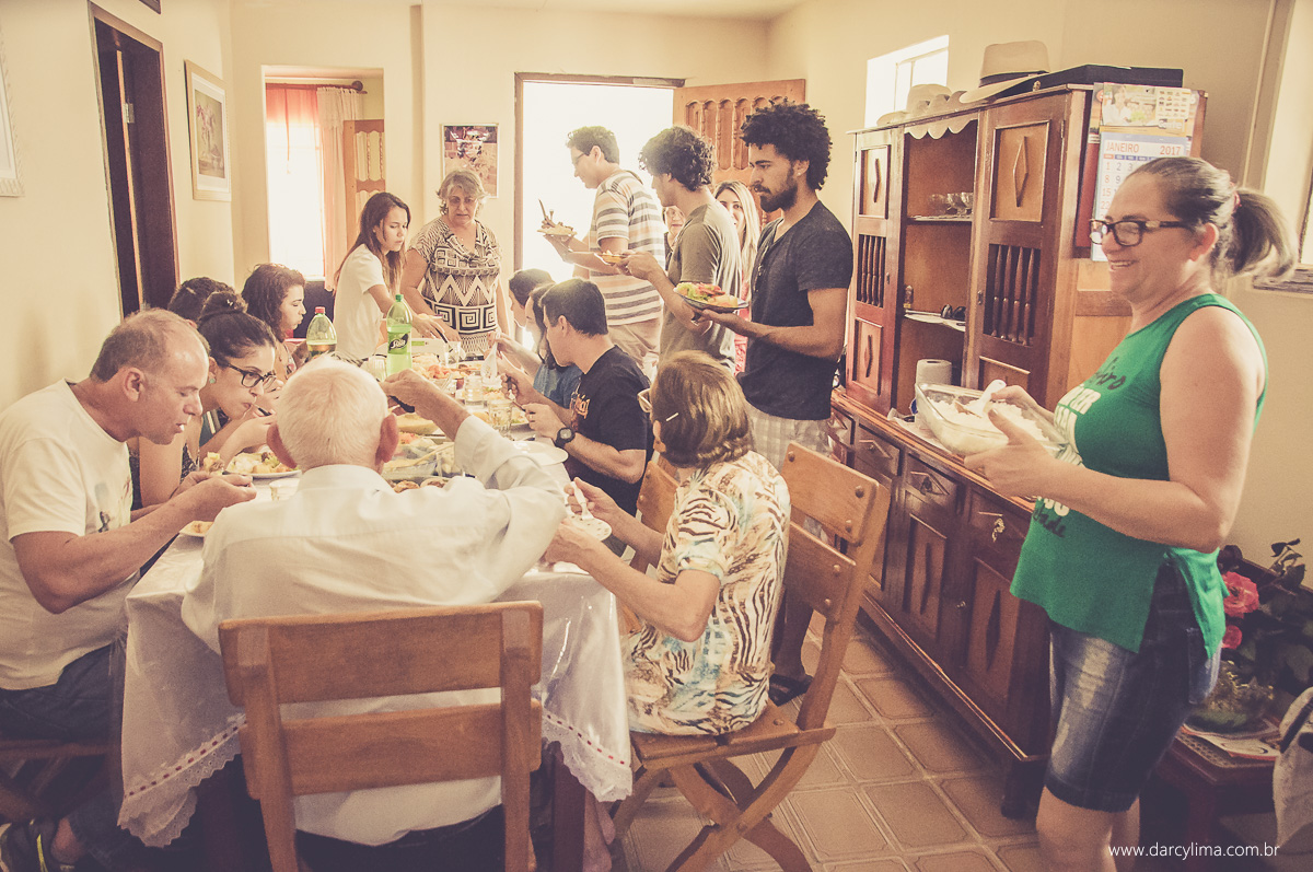 almoço em familia da noiva