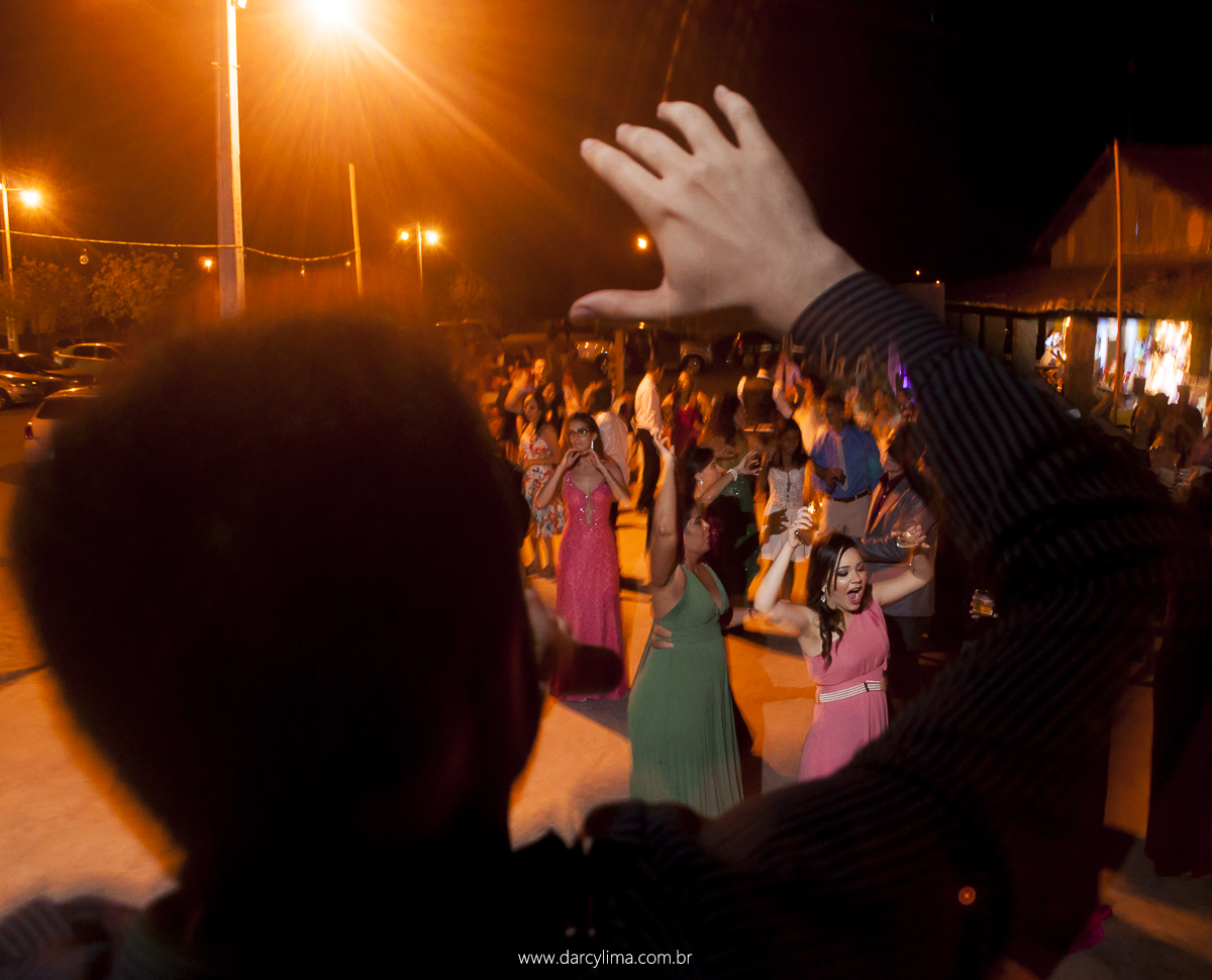 banda animando a festa