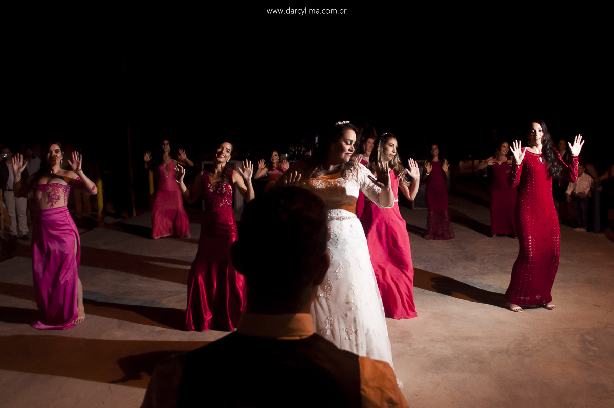 dança coreografada da noiva